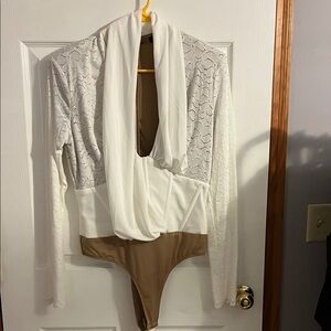 JLUXLABEL White Lace Bodysuit
